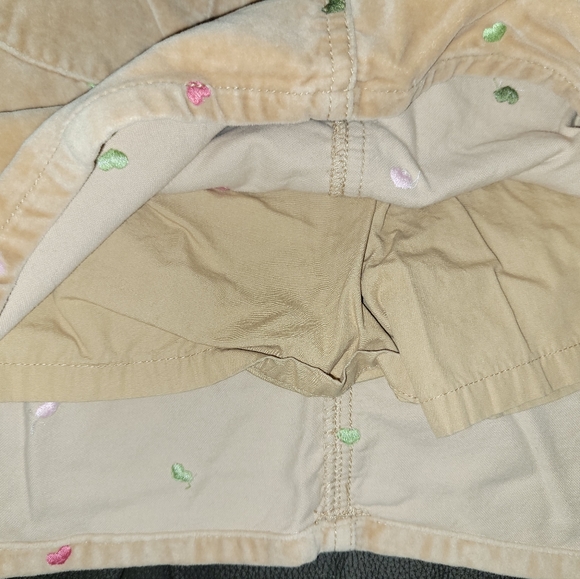π Gymboree Vintage Gingerbread Girl Velour Embroidered Heart Skirt - Picture 3 of 5